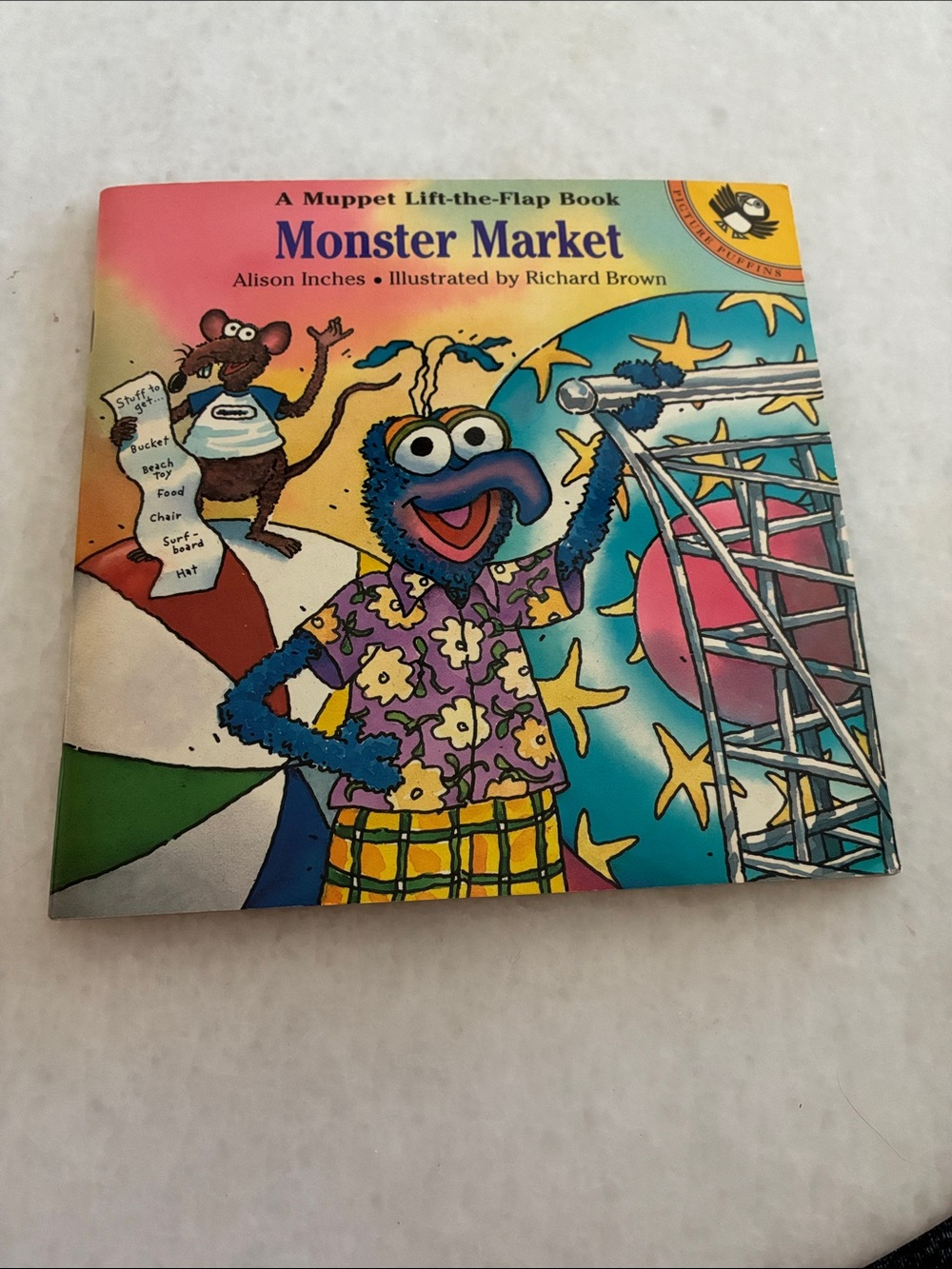 Vintage Monster Market Muppet Lift-the-Flap Book - Multicolor